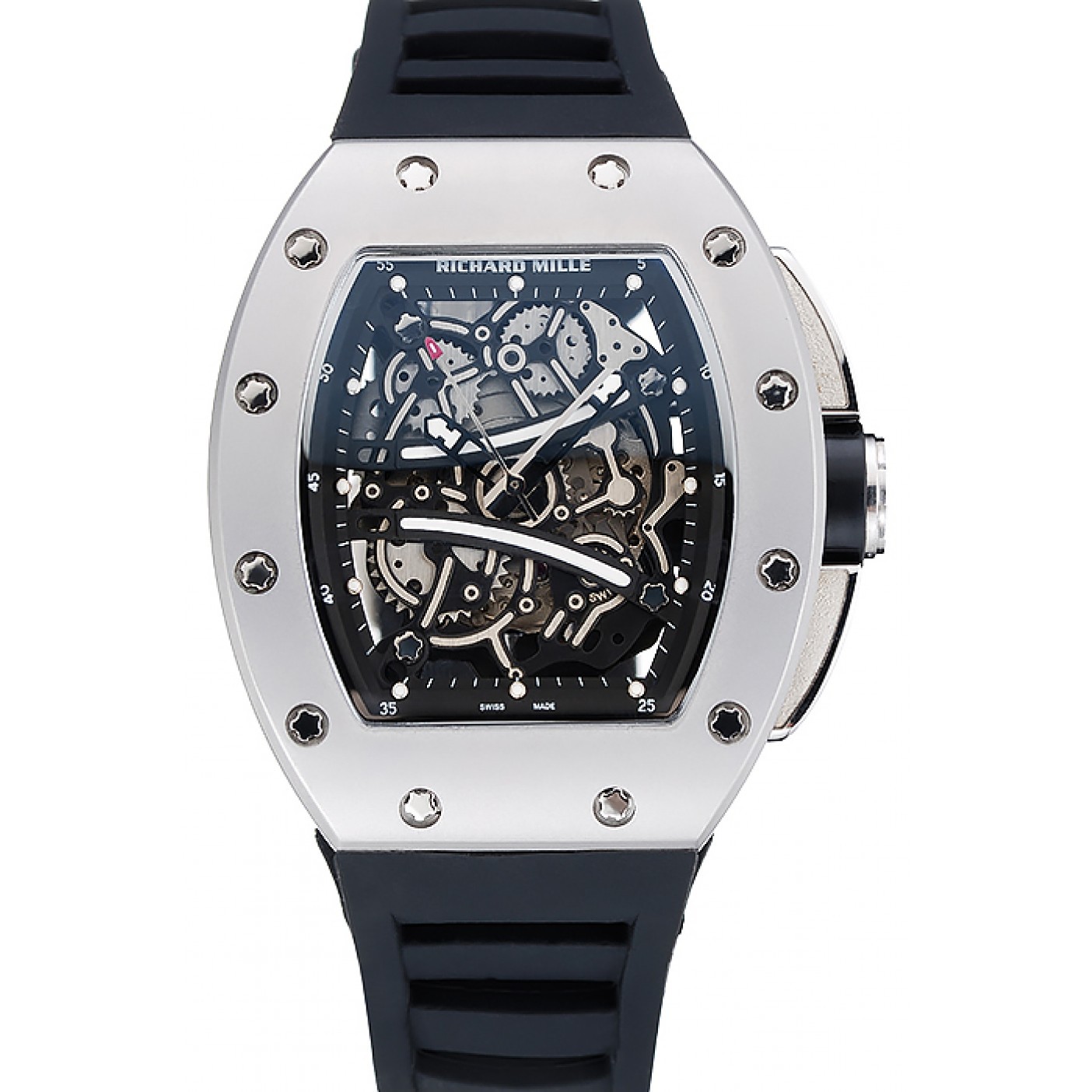 Richard Mille RM 61-01 Yohan Blake Limited Edition Silver Case Black Bracelet 1454204